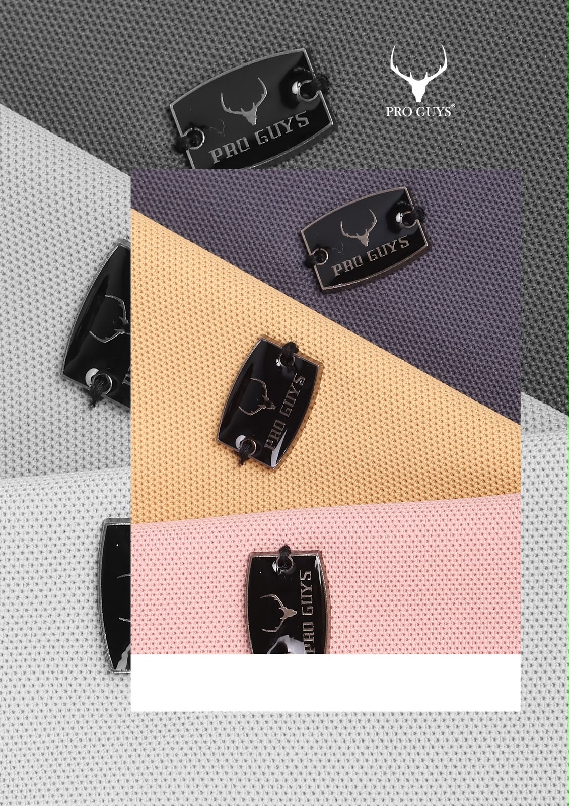 Pro Guys (698) - Men's Solid Plain Collar Tees (10 Pcs)