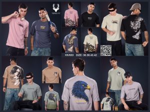 Teric Fit (KK633) - Men's Oversized Printed Tees (8pc)